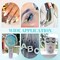 6,100pcs Clear AB Jelly Resin Rhinestones with 2×10ml B7000 Jewelry Glue – Flatback Non-Hotfix Gems for DIY Crafts, Nail Art, Clothing, Shoes, and Bedazzling Projects